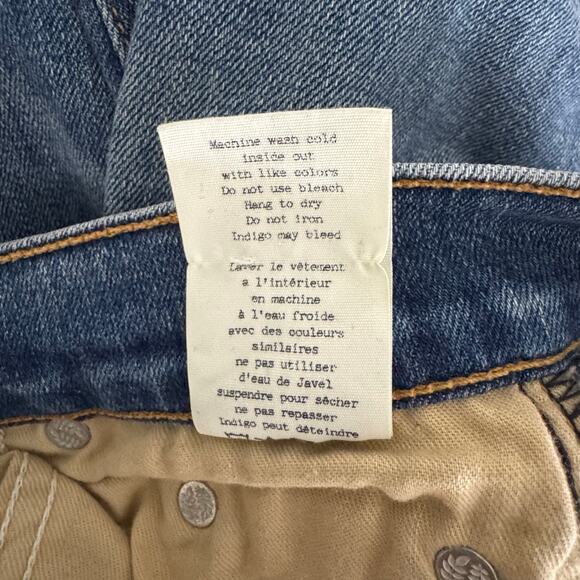 Rag & Bone Olana High Rise Skinny Ankle Jeans Size 25 Colorblock Knee Patchwork - Picture 11 of 15